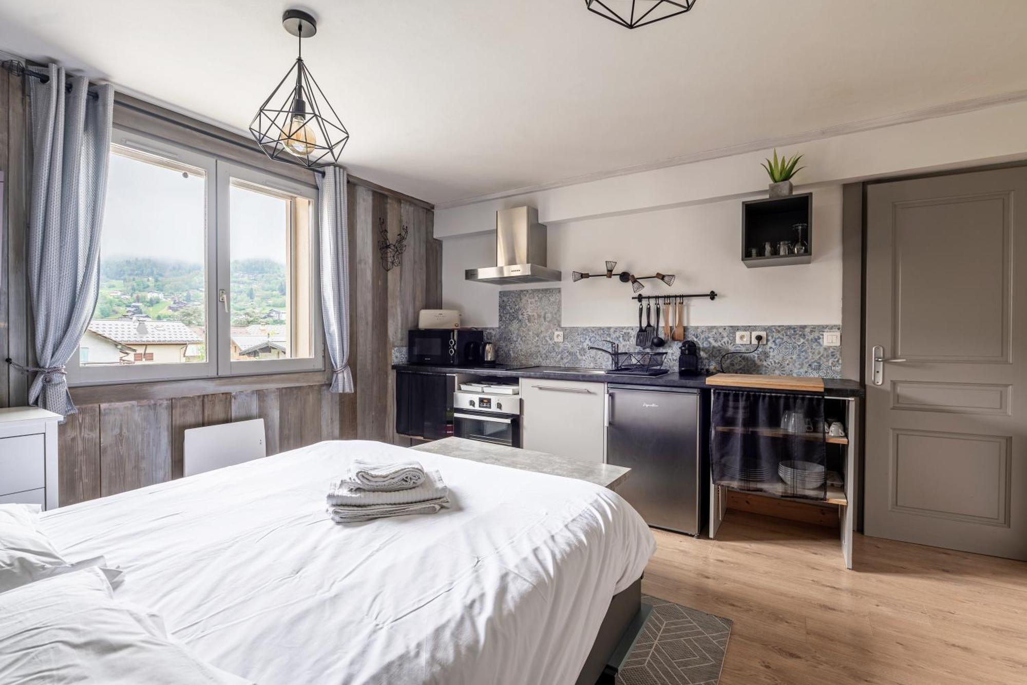 Appartements Vue Mont-Joly A 2 Pas Tramway Mont-Blanc - Studio 1 Piece Saint-Gervais-les-Bains Dış mekan fotoğraf